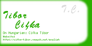 tibor cifka business card